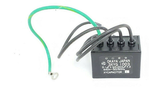 OKAYA 3XYG I003 CAPACITOR 0.1UFD 440VAC 3 PHASE 50/60HZ, 3XYG 1003