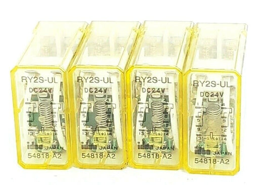 LOT OF 4 IDEC RY2S-UL RELAYS RY2SUL, DC24V