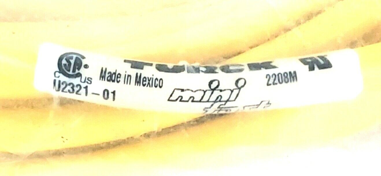 NEW TURCK WKM31-10M ID. #: U2321-01 - MINIFAST MOLDED CORDSET