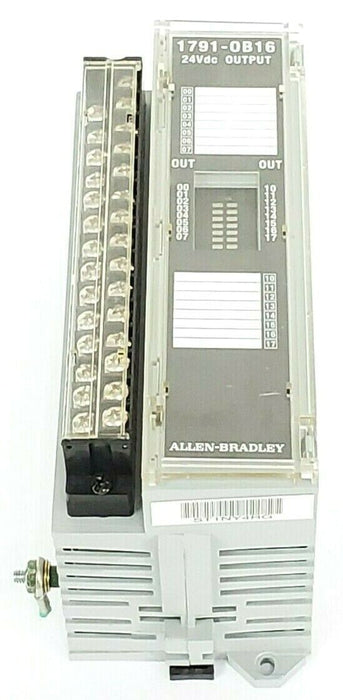 ALLEN BRADLEY 1791-0B16 I/O BLOCK 17910B16 SER. B REV. C01, 24VDC, P/N: 96327272