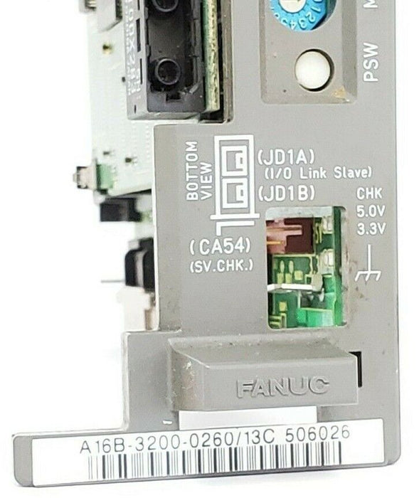 FANUC A16B-3200-0260/13C CPU MODULE A16B-3200-0260, A20B-3300-0393/02A