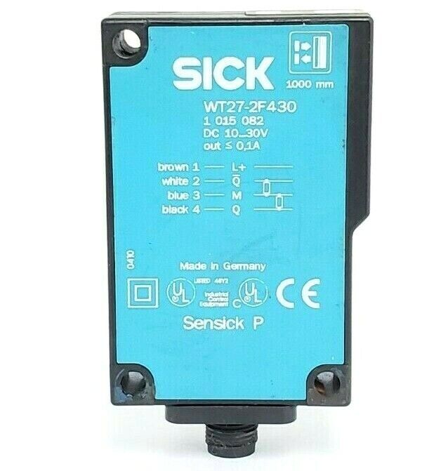 SICK WT27-2F430 PHOTOELECTRIC PROXIMITY SENSOR 1015082, DC...30V