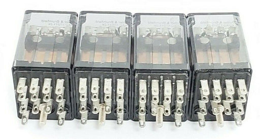 LOT OF 4 POTTER & BRUMFIELD KHAU-17D11-12 RELAYS, 24VDC,3A, 120VAC, KHAU17D1112