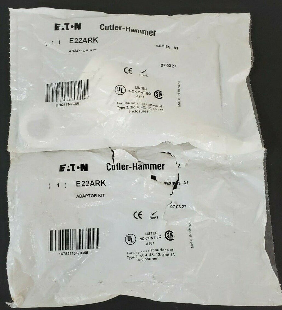 LOT OF 2 NEW EATON CUTLER-HAMMER E22ARK ADAPTOR KITS SER. A1 (1 OPENED)
