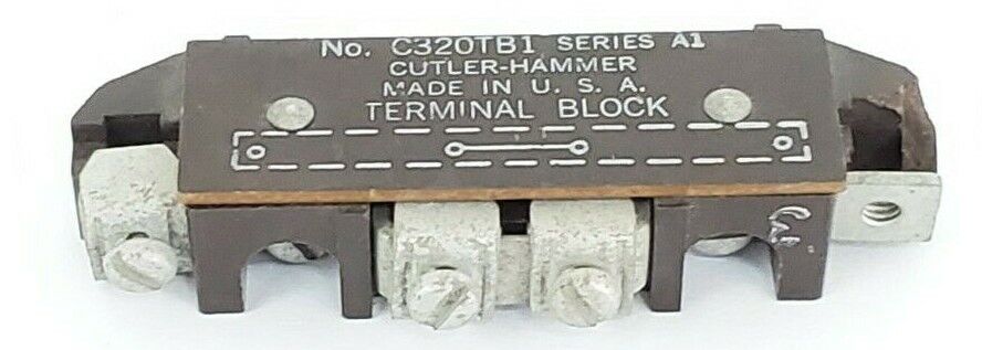 EATON CUTLER HAMMER C320TB1 TERMINAL BLOCK 2-CIRCUIT SER. A1