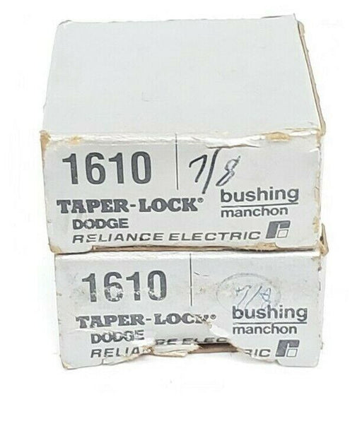LOT OF 2 NIB DODGE 1610X7/8 TAPER-LOCK BUSHINGS 1610 7/8