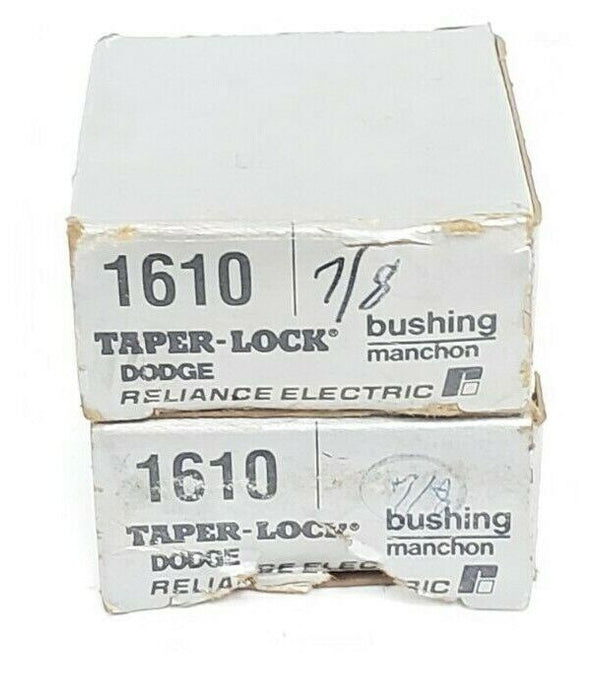 LOT OF 2 NIB DODGE 1610X7/8 TAPER-LOCK BUSHINGS 1610 7/8