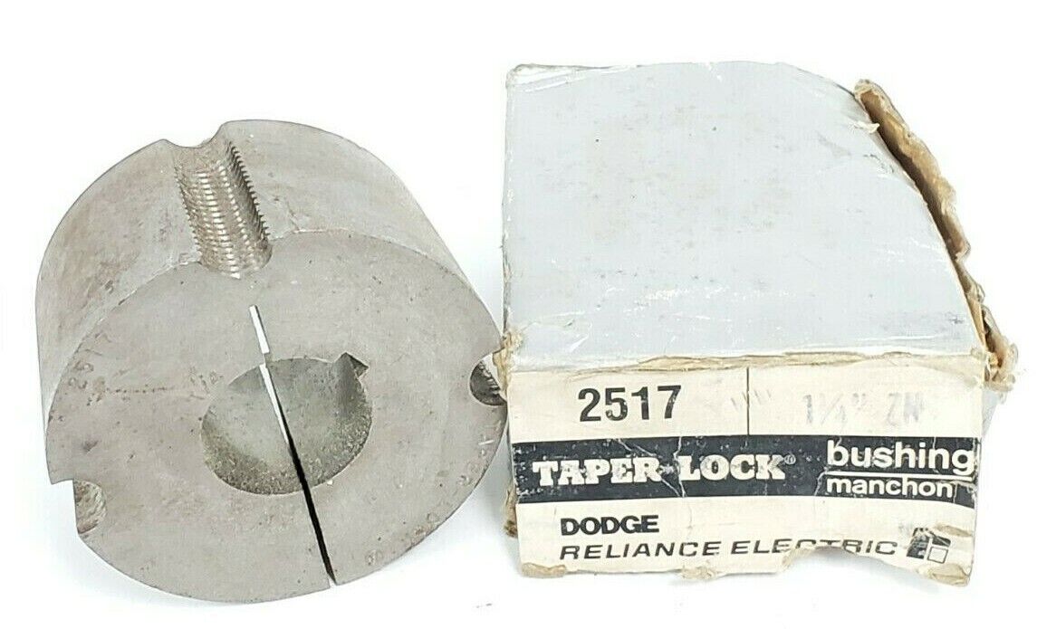 NIB DODGE 2517 1-1/4 TAPER-LOCK 1-1/4" BUSHING 251711/4 (NO SCREWS)