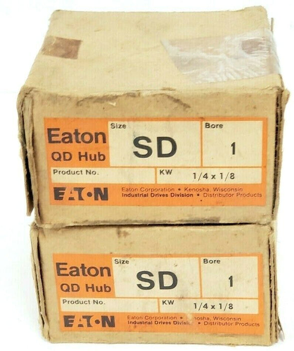 LOT OF 2 NIB EATON SD 1 QD HUBS KW 1/4 X1/8