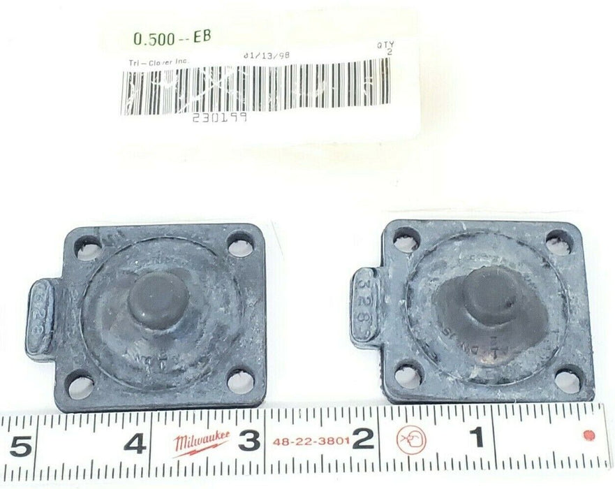 LOT OF 2 NEW TRI-CLOVER 0.500-EB DIAPHRAMS 230199