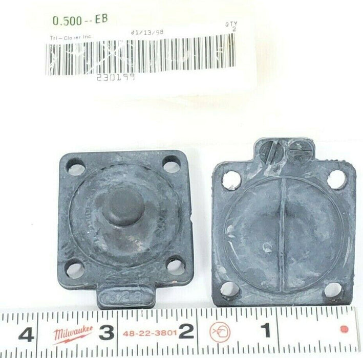 LOT OF 2 NEW TRI-CLOVER 0.500-EB DIAPHRAMS 230199