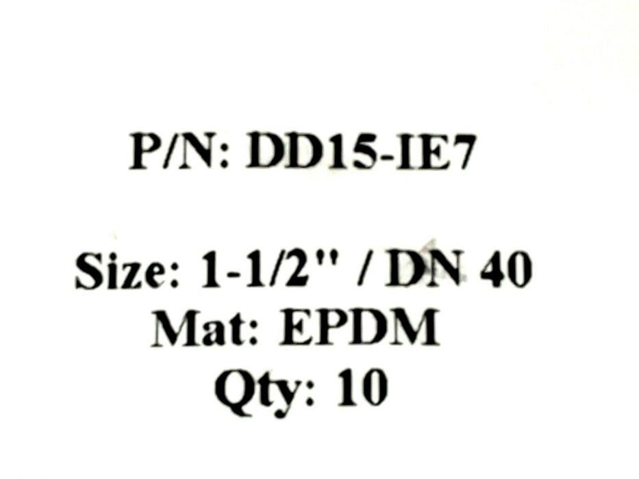 LOT OF 6 NEW DIAPHRAGM DIRECT DD15-IE7 DIAPHRAGM SIZE: 1-1/2'' DN 40 MAT: EPDM