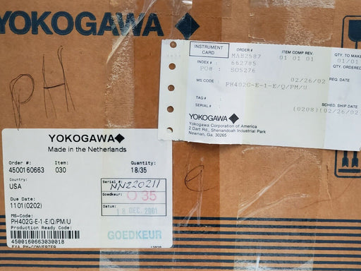 NIB YOKOGAWA PH402G-E-1-E/Q/PM/U EXA PH402 ANALYZER/TRANSMITTER 4-WIRE