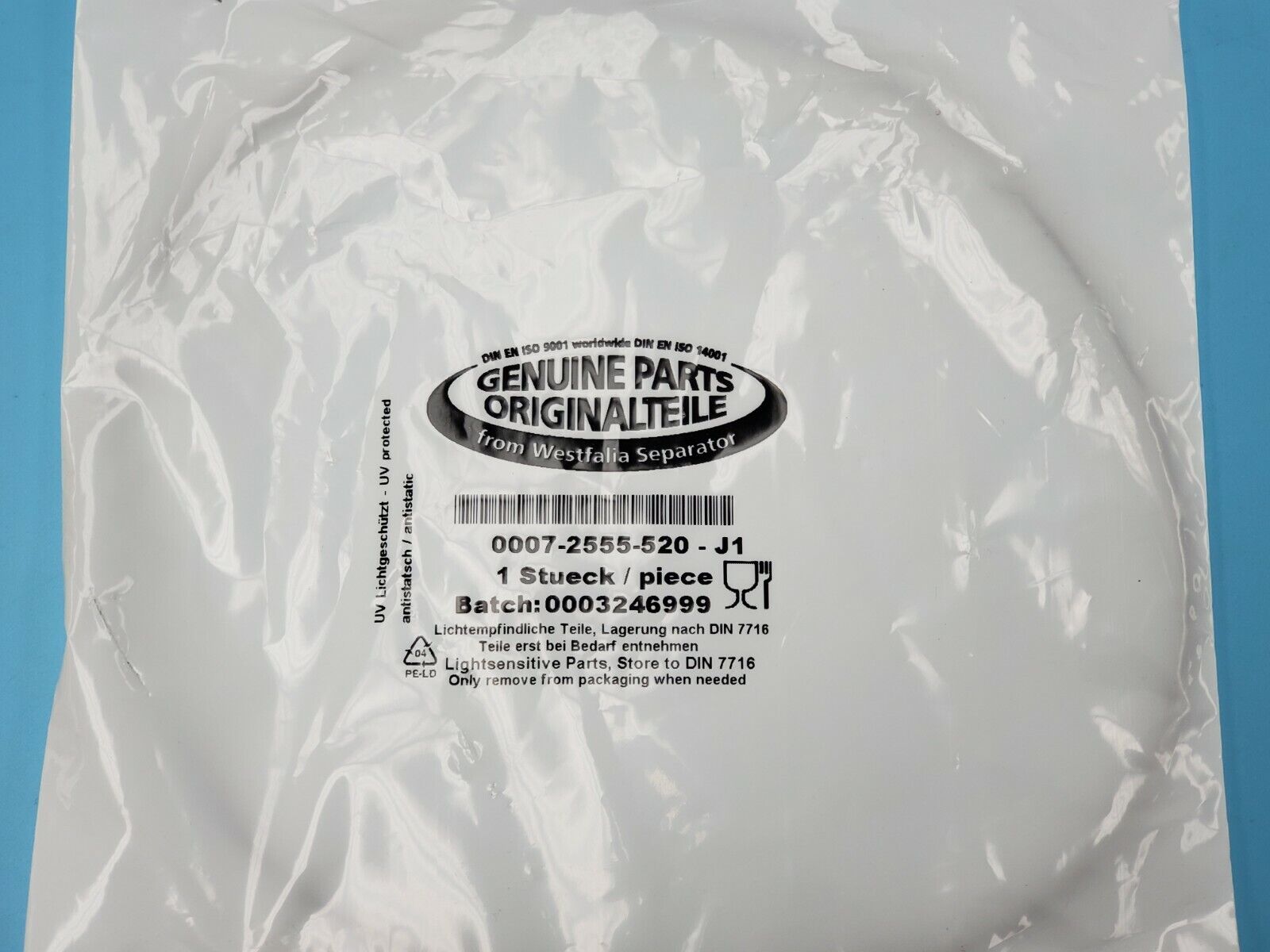 NEW GEA 0007-2555-520-J1 WESTFALIA SEPARATOR 0007-2555-520-J1 O-RING SEAL