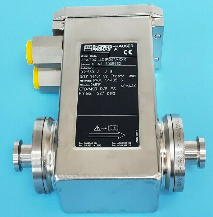 NEW ENDRESS + HAUSER 33AT04-4D1FD41AXXX PROMAG A FLOWTUBE 0 91563