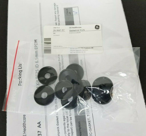 NEW GE HEALTHCARE 28-9667-37 GASKET KIT TC25 ID 6.5mm EPDM 28966737