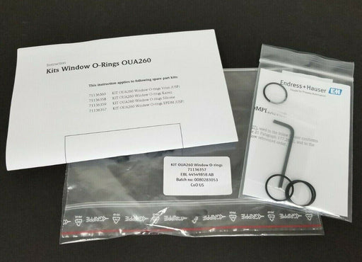 NEW ENDRESS + HAUSER KIT OUA260 WINDOW O-RINGS EPDM (USP) 71136357