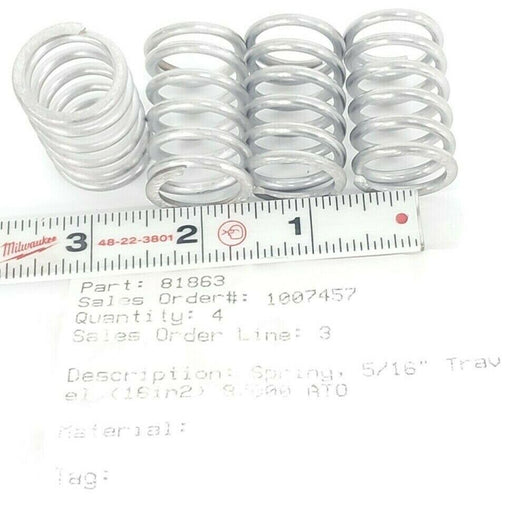 BAG OF 4 NEW BAUMANN 81863 SPRINGS 5/16'' 87000 ATO 16in2