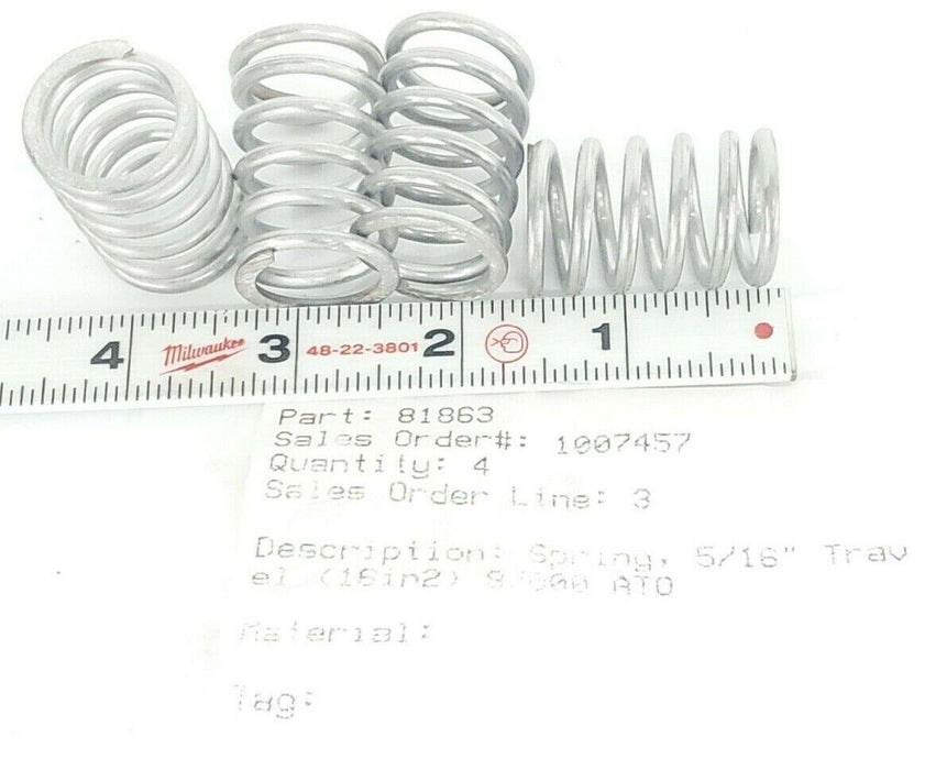 BAG OF 4 NEW BAUMANN 81863 SPRINGS 5/16'' 87000 ATO 16in2