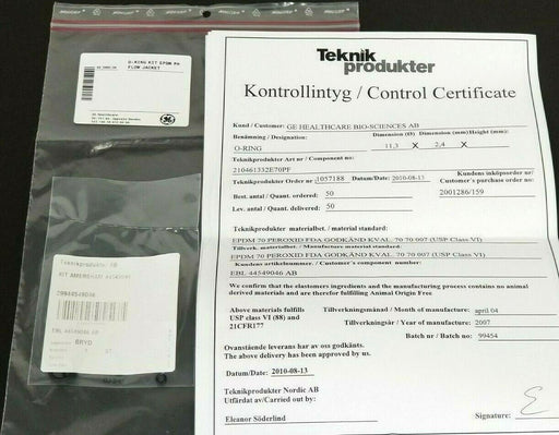 NEW GE HEALTHCARE 44-5490-46 O-RING KIT EPDM PH FLOW JACKET EBL 44549046 AB