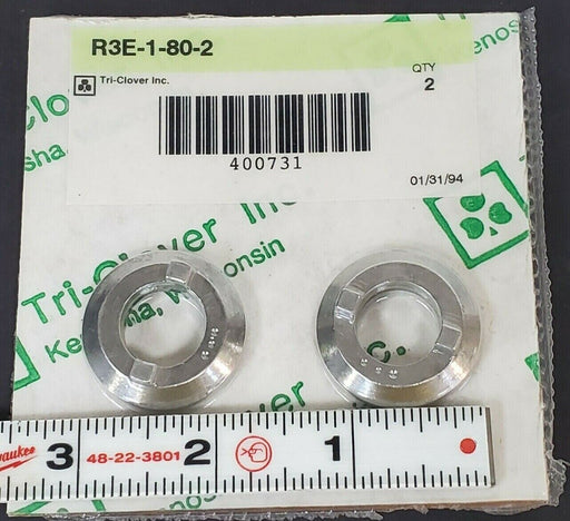 LOT OF 2 TRI-CLOVER R3E-1-80-2 SEAL RINGS R3E1802