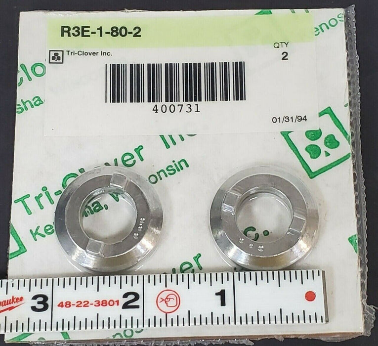 LOT OF 2 TRI-CLOVER R3E-1-80-2 SEAL RINGS R3E1802
