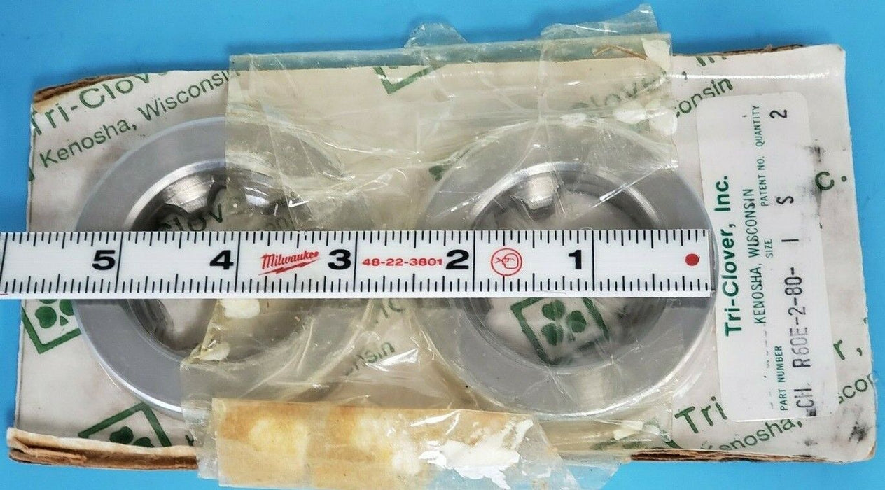 LOT OF 2 NEW TRI-CLOVER CH R60E-2-80-1 SS WEAR RINGS