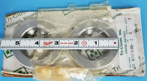 LOT OF 2 NEW TRI-CLOVER CH R60E-2-80-1 SS WEAR RINGS