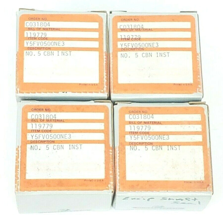 LOT OF 4 NIB DURAMETALLIC Y5FV0500NE3 NO. 5 CARBON INSERTS