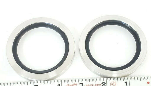 LOT OF 2 NEW GENERIC IDENT-NO. 052061 MATERIAL: 1.4401/PTFE SHAFT SEALING RINGS