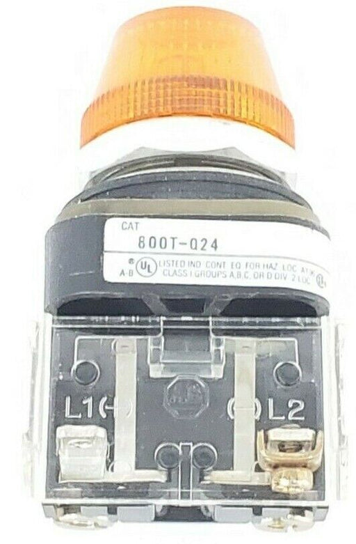 ALLEN BRADLEY 800T-Q24 PILOT LIGHT SER. T 24V, AMBER 800TQ24