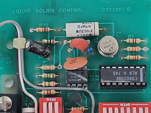 LIQUID SOLIDS CONTROLS C922003 C PC BOARD C922003C