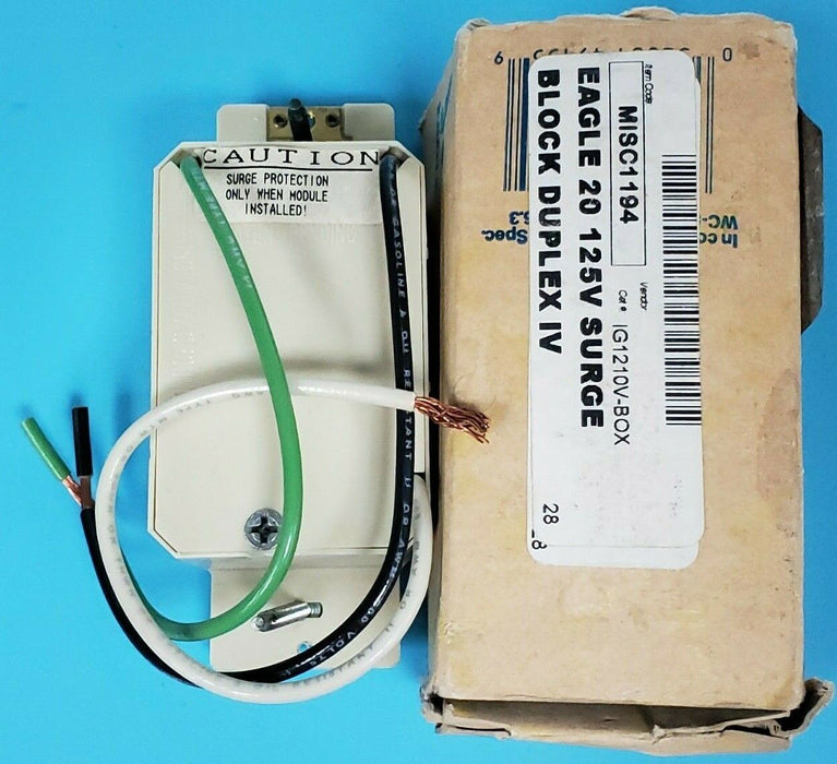 NIB EAGLE IG1210V-BOX RECEPTACLE 20AMP 125V 60HZ