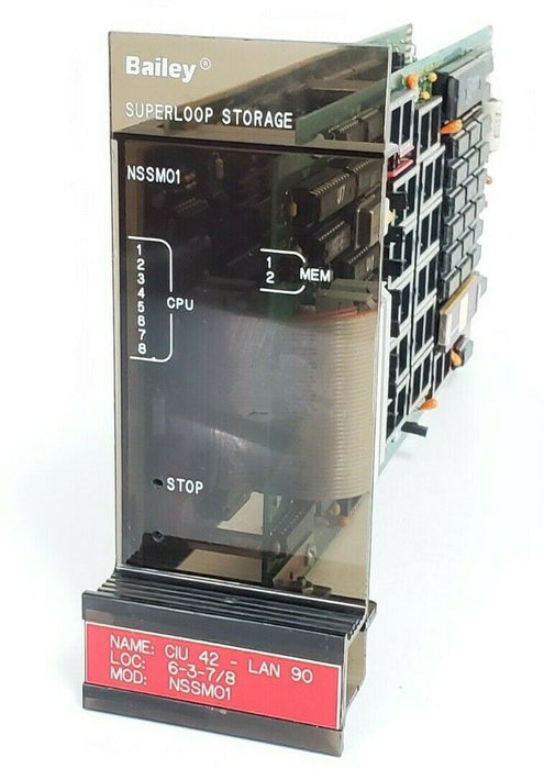BAILEY CONTROLS NSSM01 MODULE SUPER LOOP STORAGE 5-15VDC 27.4VA