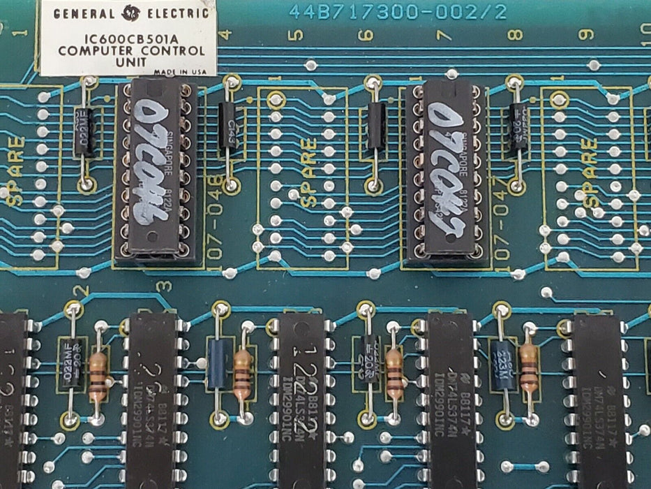 GENERAL ELECTRIC IC600CB501A COMPUTER CONTROL UNIT 44A297033-G02