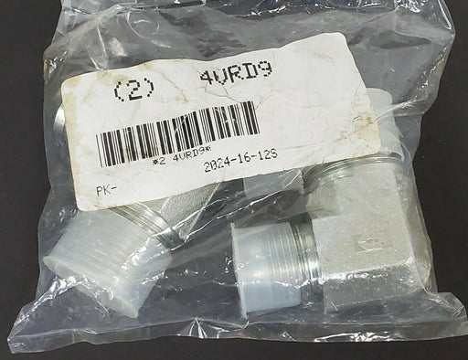 LOT OF 2 NEW EATON 2024-16-12S ADAPTERS 4VRD9