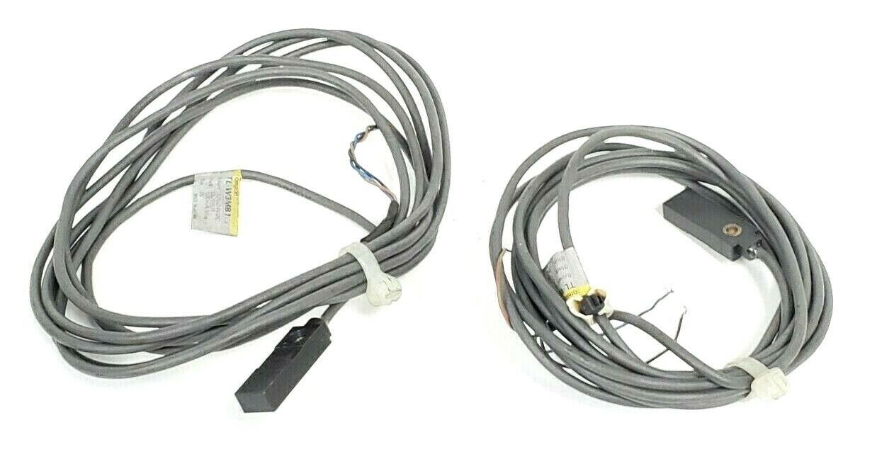 LOT OF 2 OMRON TL-W3MB1 PROXIMITY SWITCHES INDUCTIVE 3MM RANGE 10-30VDC 2M