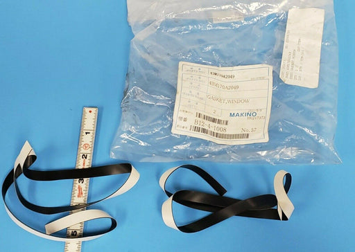 LOT OF 2 NEW MAKINO 43M170A2049 GASKET, WINDOW