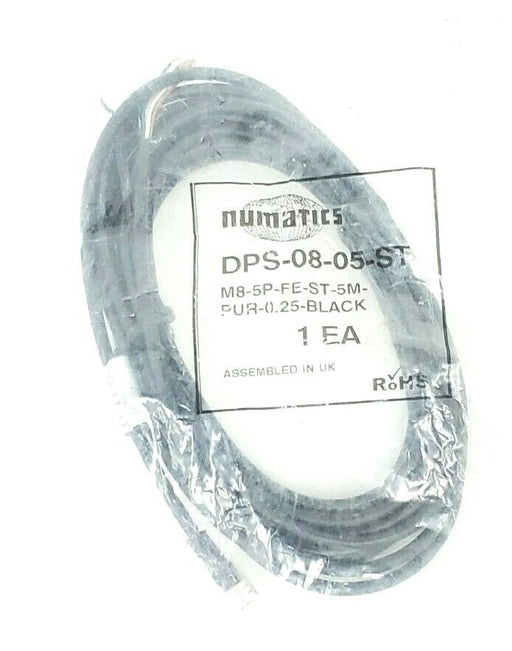 NEW NUMATICS DPS0805ST STRAIGHT FEMALE CONN. 5M