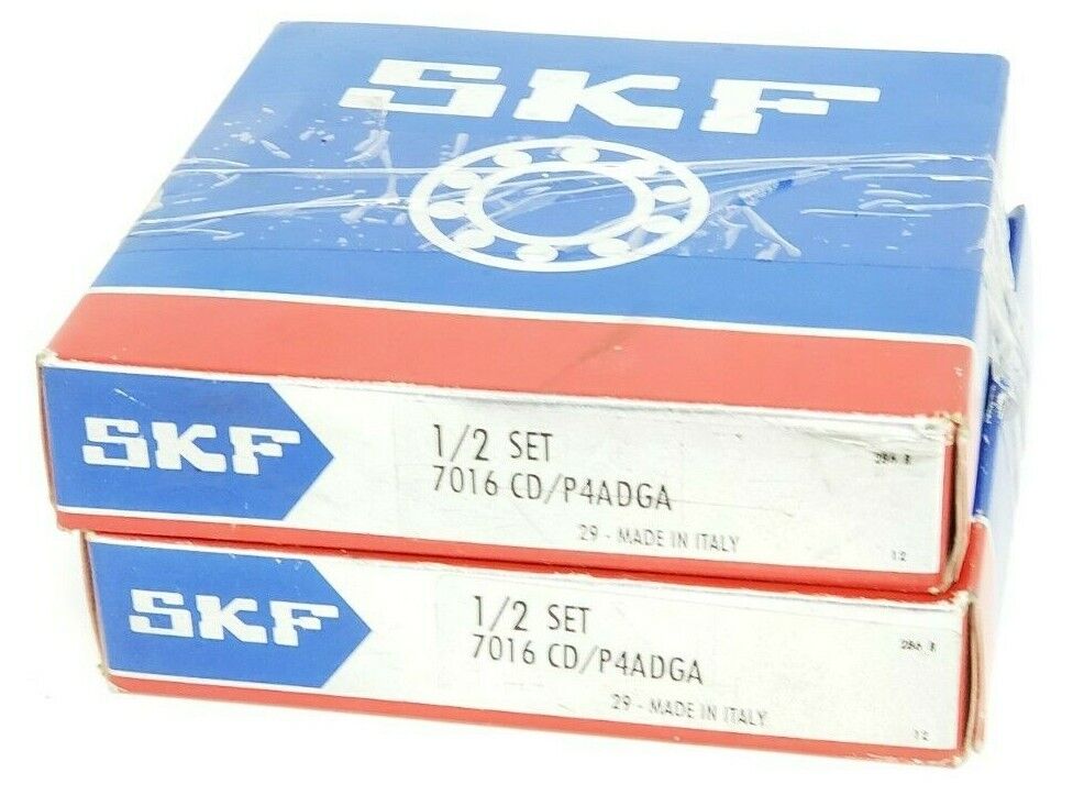 SET OF NEW SKF 7016 CD/P4ADGA CONTACT BEARINGS RADIAL ANGULAR MULTI ROW