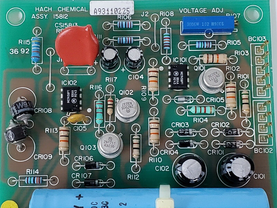 NIB HACH CHEMICAL 15812-00 CONTROL BOARD CS15813 REV. F FS15813 I5812
