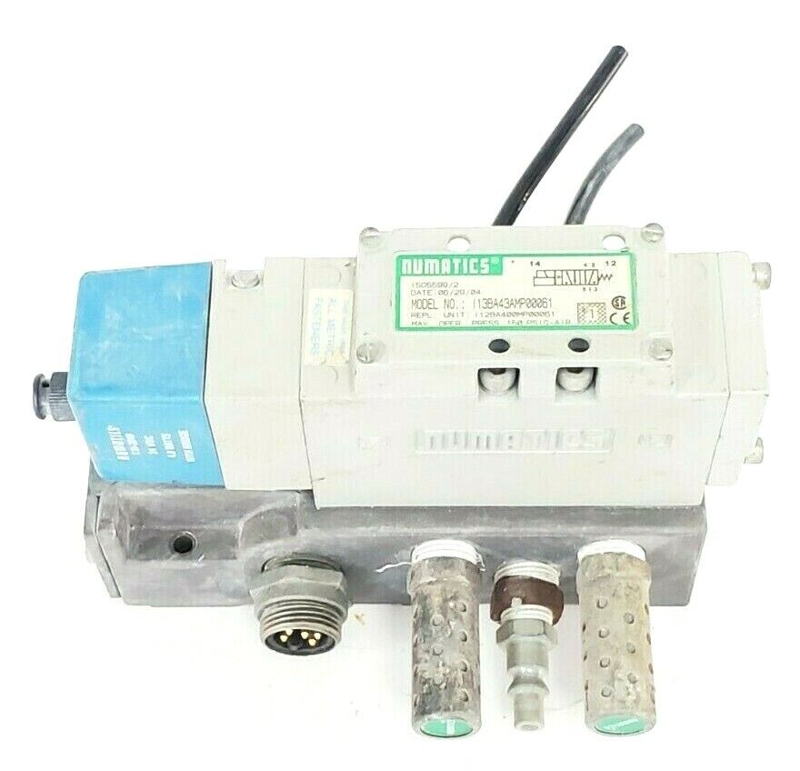 NUMATICS I13BA43AMP00061 PNEUMATIC VALVE W/ 236-384B COIL 24VDC 4W