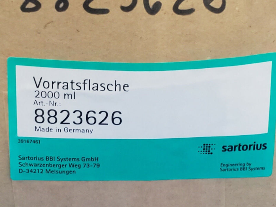 NEW SARTORIUS 8823626 2000mL STOCK BOTTLE MIDISART 2000 82521-011-01
