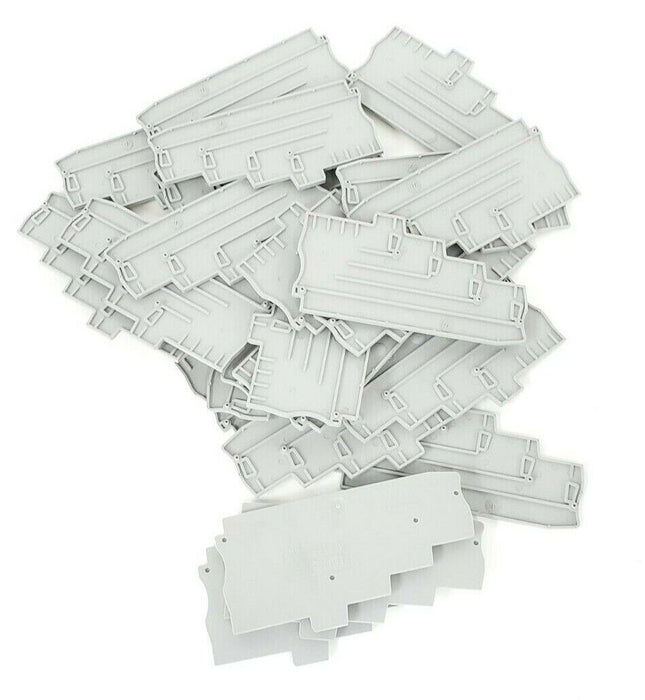 LOT OF 25 NEW PHOENIX CONTACT D-ST 2.5-4L/1P TERMINAL BLOCK END COVERS 3041930