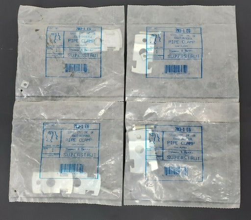 LOT OF 4 NEW THOMAS & BETTS 703-1 EG PIPE CLAMPS STEEL, EMT, IMC