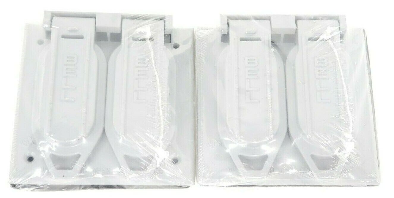 LOT OF 5 NEW THOMAS & BETTS WR281-C 2 GANG, 2 DUPLEX COVERS, WR281C