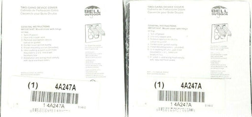 LOT OF 5 NEW THOMAS & BETTS WR281-C 2 GANG, 2 DUPLEX COVERS, WR281C
