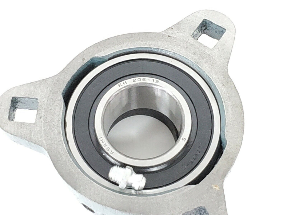 NIB AMI KHTM206-19 3-BOLT FLANGE BEARING #98811060