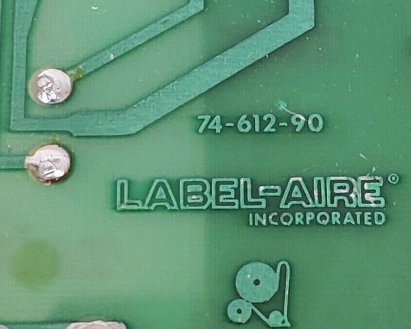 LABEL-AIRE 74-612-90 MOTHER BOARD 74-612-91