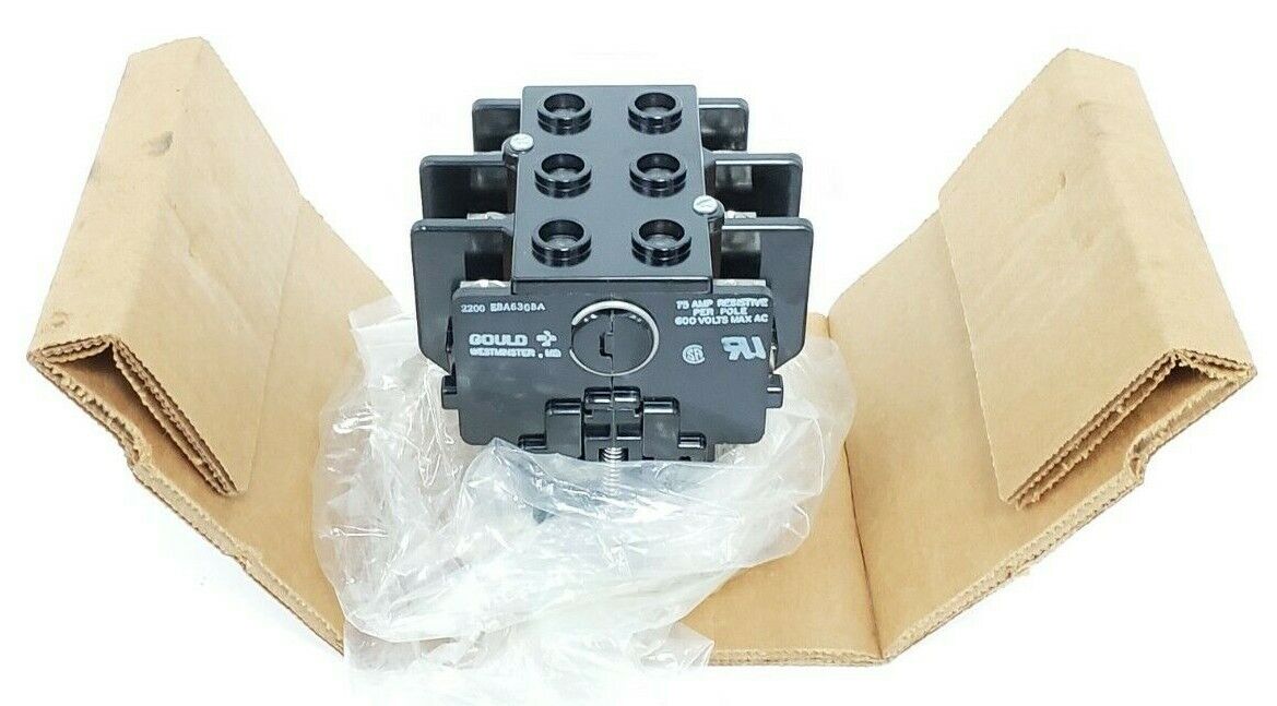 NIB GOULD DTNEBA630BA CONTACTOR 2200-EBA-630BA, 600VAC, 3-POLES